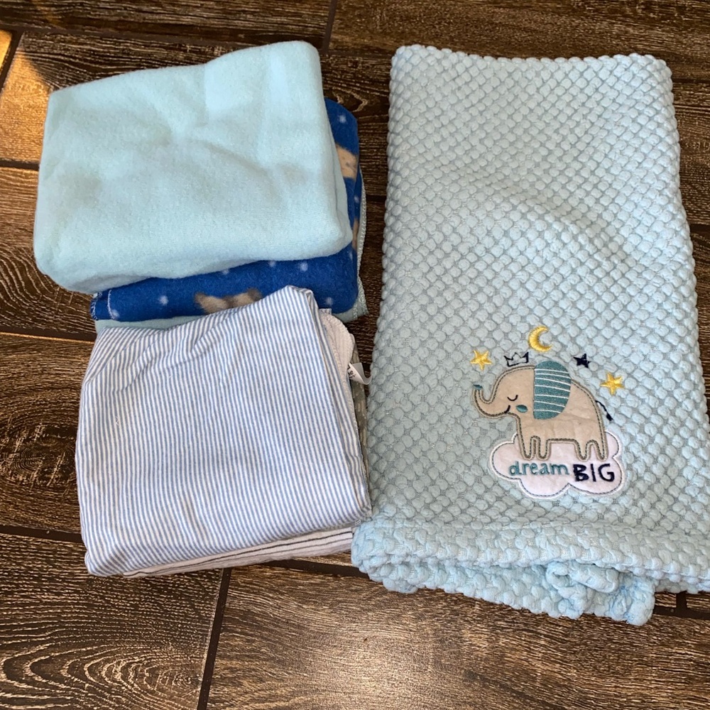 Baby boy blanket bundle